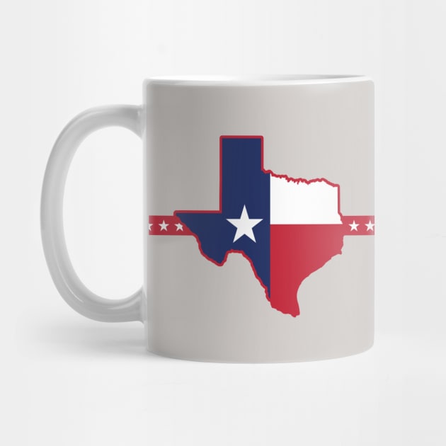 Texas State Double Sides Coffee Mug by CamcoGraphics